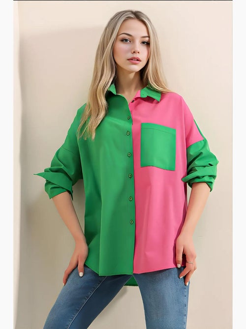 Camisa con bloques de color bdart - Kiabi Camisa con bloques de color bdart - Kiabi