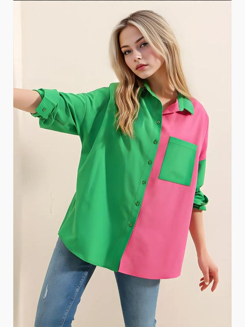 Camisa con bloques de color bdart - Kiabi Camisa con bloques de color bdart - Kiabi