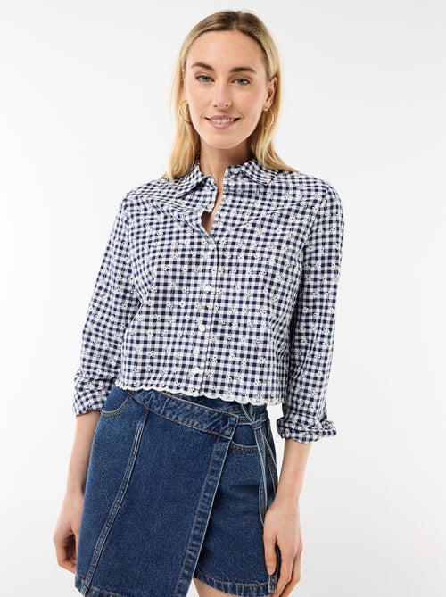 Camisa con bordados "all over" - Kiabi