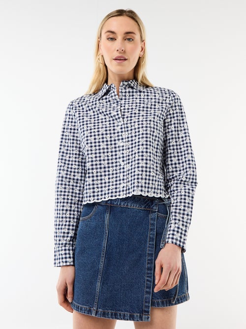 Camisa con bordados "all over" - Kiabi