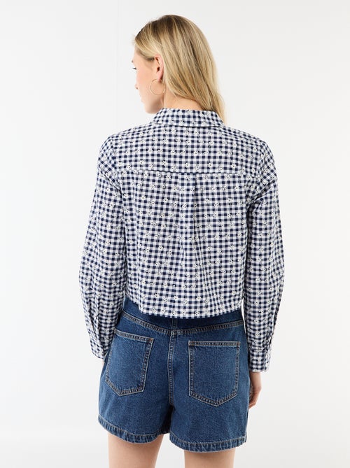 Camisa con bordados "all over" - Kiabi