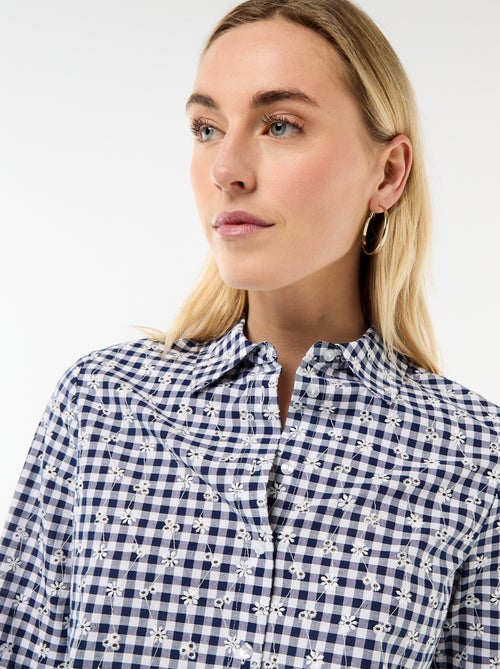 Camisa con bordados "all over" - Kiabi