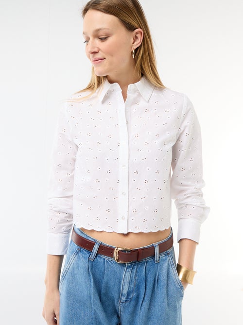 Camisa con bordados "all over" - Kiabi