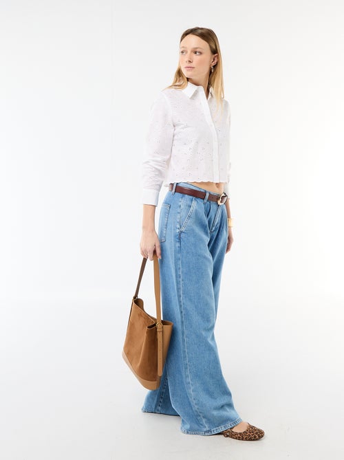 Camisa con bordados "all over" - Kiabi