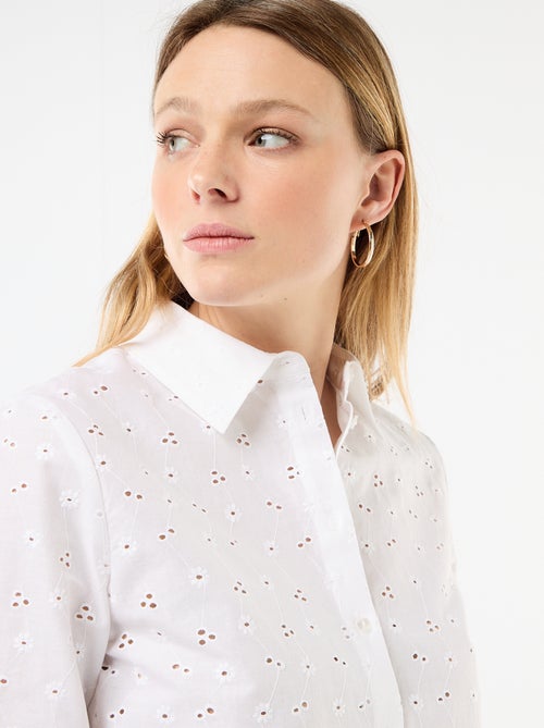 Camisa con bordados "all over" - Kiabi