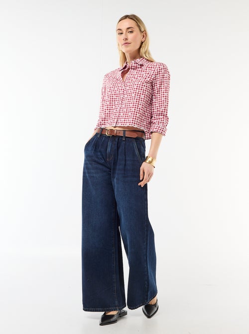 Camisa con bordados "all over" - Kiabi