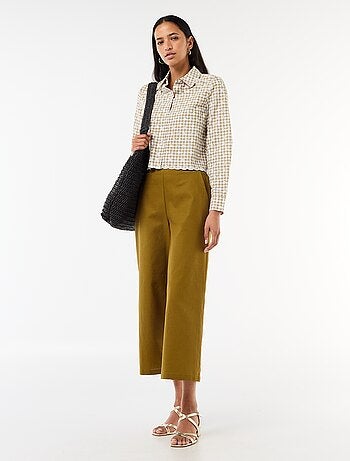 Camisa con bordados "all over