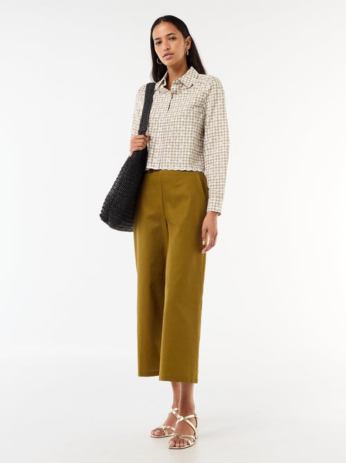 Camisa con bordados "all over" - Kiabi