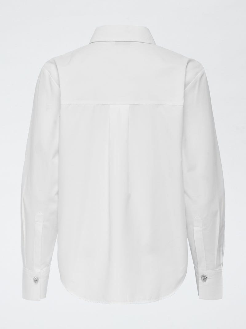 Camisa con botones decorativos 'JDY' Blanco - Kiabi