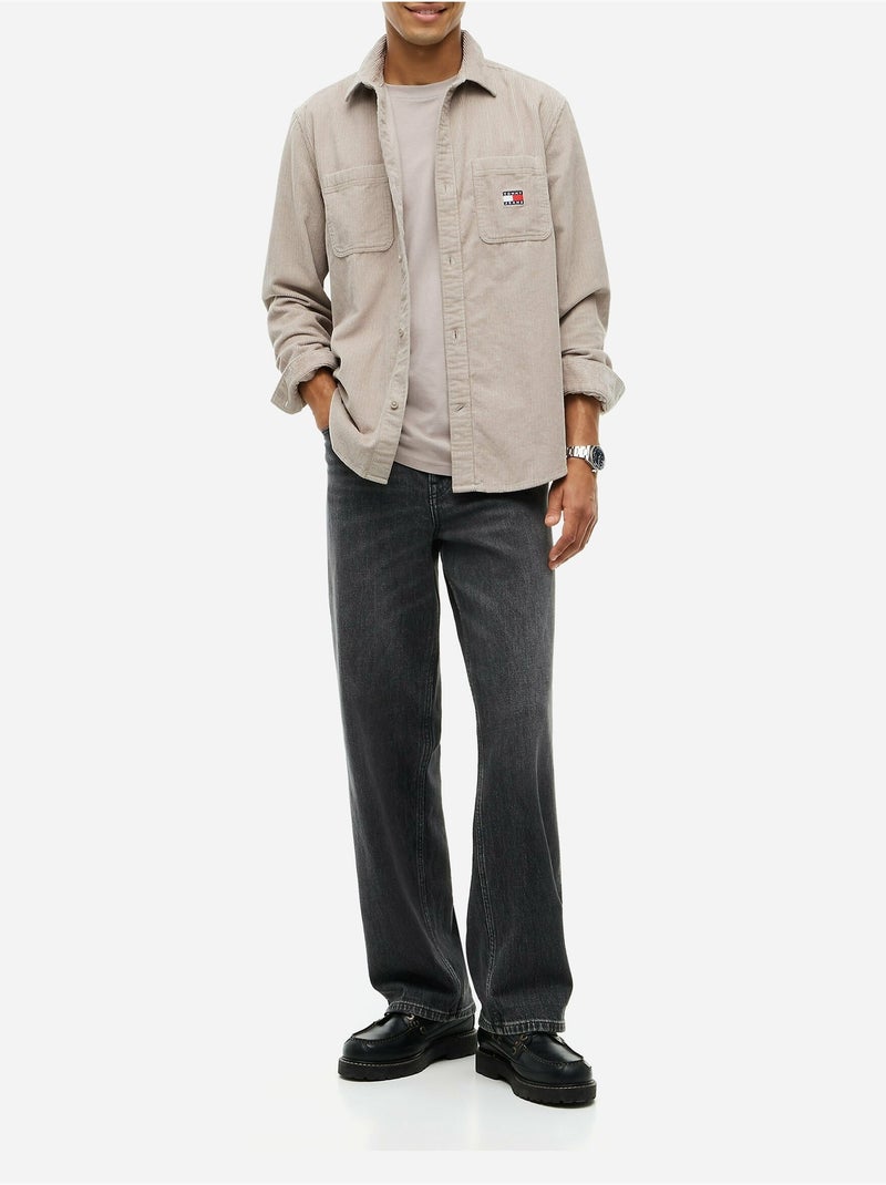 Camisa con cuello abotonado - tommy jeans Taupe - Kiabi