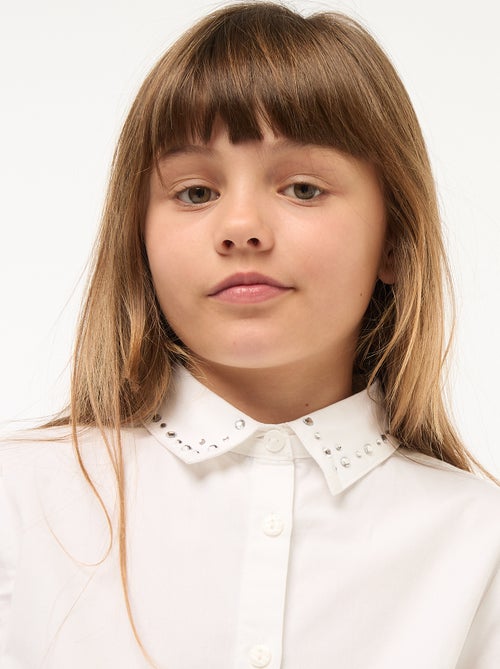 Camisa con cuello de bisutería - Kiabi