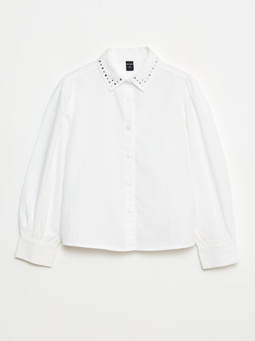 Camisa con cuello de bisutería - Kiabi