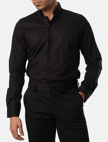 Camisa con cuello invertido