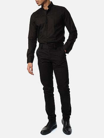 Camisa con cuello invertido