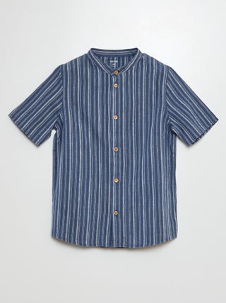 Camisa con cuello mao
