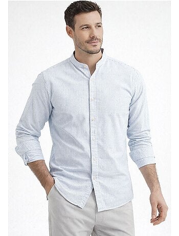 Camisa con cuello mao Kebello