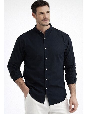 Camisa con cuello mao Kebello