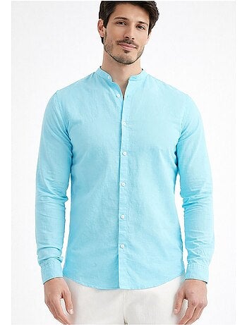 Camisa con cuello mao Kebello