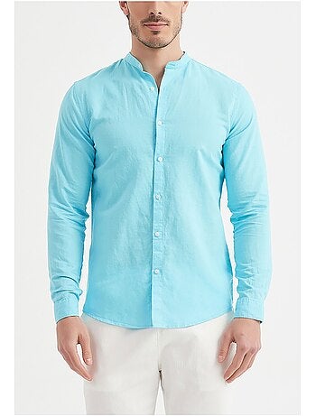 Camisa con cuello mao Kebello