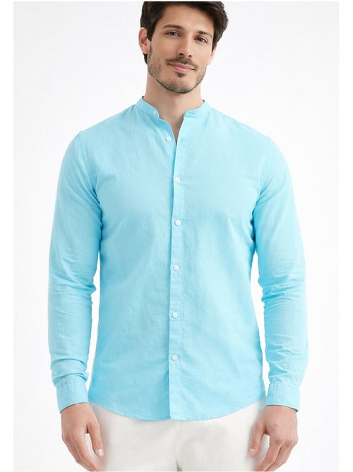 Camisa con cuello mao Kebello - Kiabi