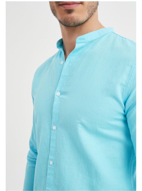 Camisa con cuello mao Kebello - Kiabi