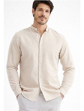 Camisa con cuello mao Kebello