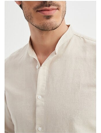 Camisa con cuello mao Kebello