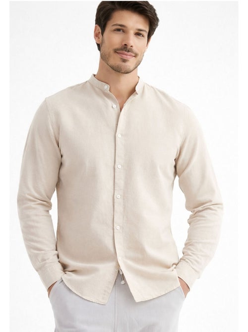Camisa con cuello mao Kebello - Kiabi