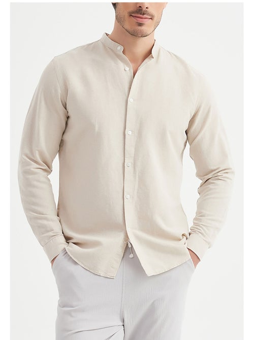 Camisa con cuello mao Kebello - Kiabi