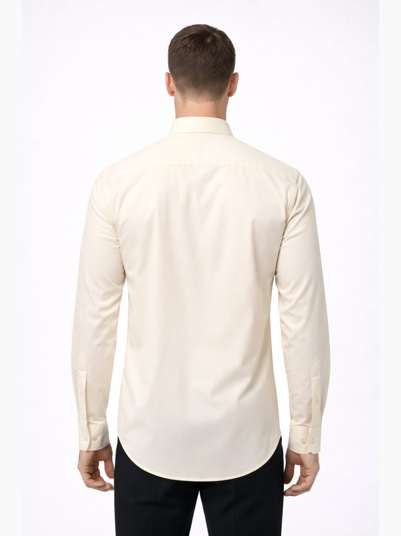 Camisa con cuello mao Kebello Crudo - Kiabi