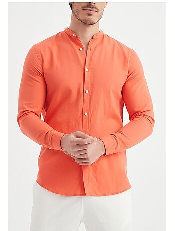 Camisa con cuello mao Kebello