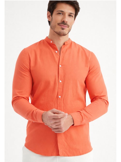 Camisa con cuello mao Kebello - Kiabi