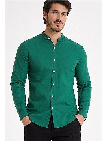 Camisa con cuello mao Kebello