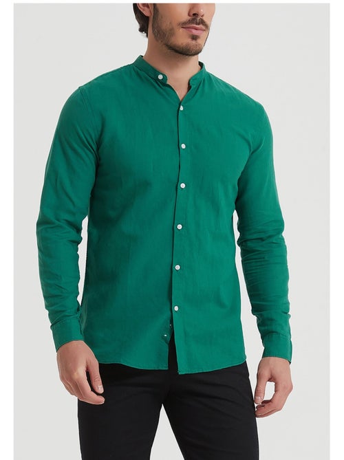 Camisa con cuello mao Kebello - Kiabi