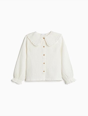 Camisa con cuello, mo fashion