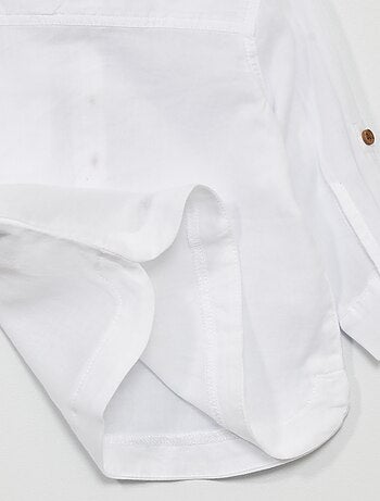 Camisa con cuello panadero