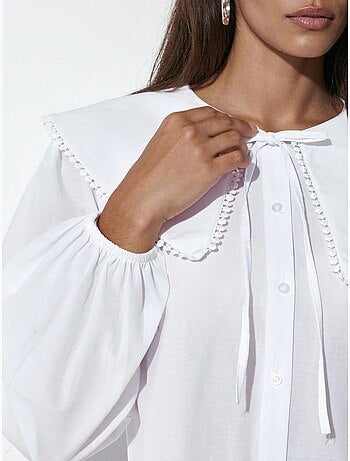 Camisa con cuello peter pan de bdart