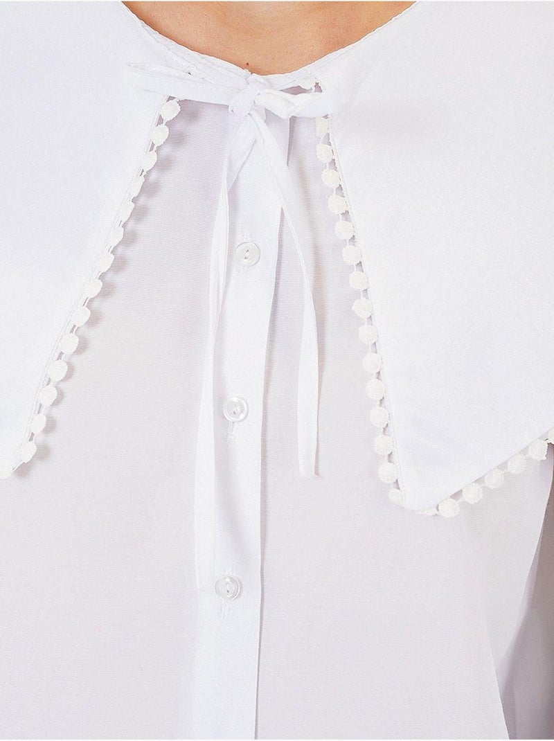 Camisa con cuello peter pan de bdart Blanco - Kiabi