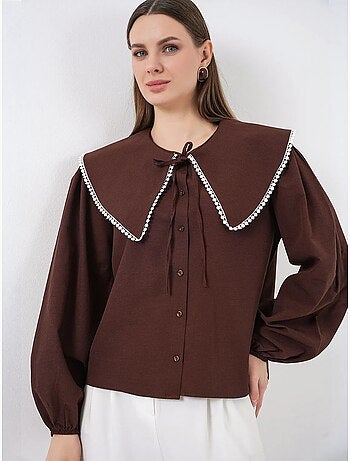 Camisa con cuello peter pan de bdart