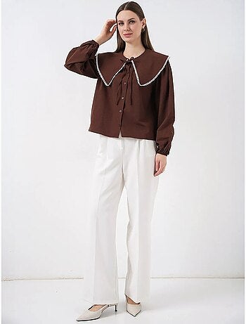 Camisa con cuello peter pan de bdart