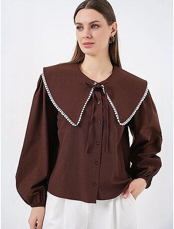 Camisa con cuello peter pan de bdart