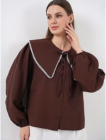 Camisa con cuello peter pan de bdart