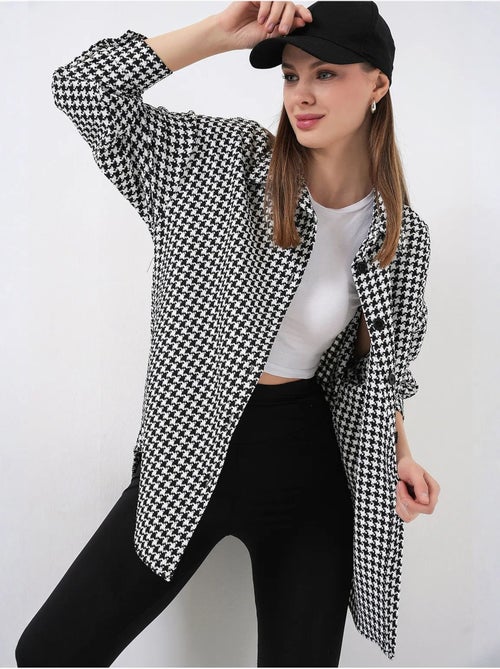 Camisa con doble bolsillo y estampado a cuadros bdart - Kiabi Camisa con doble bolsillo y estampado a cuadros bdart - Kiabi