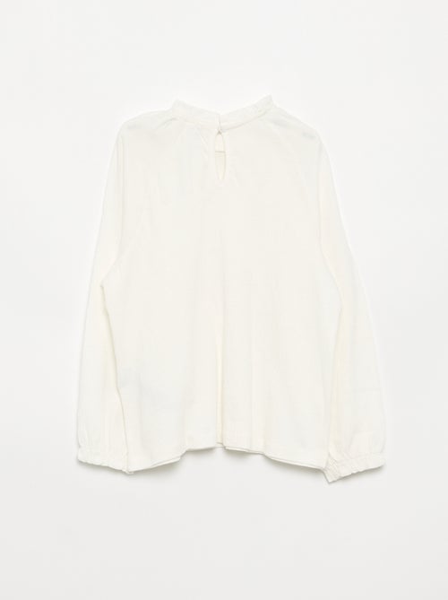 Camisa con efecto blusa - Kiabi