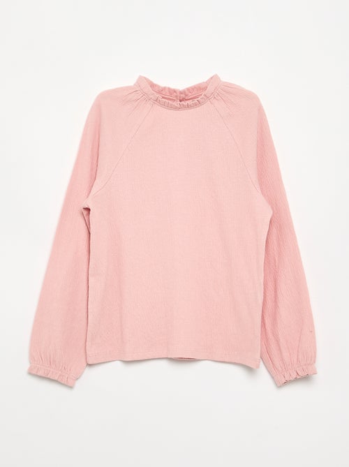 Camisa con efecto blusa - Kiabi