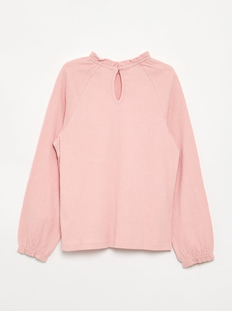 Camisa con efecto blusa Rosa - Kiabi