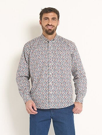 Camisa con estampado floral elegante - Afibel