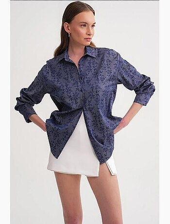 Camisa con estampado floral mixray