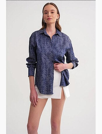 Camisa con estampado floral mixray
