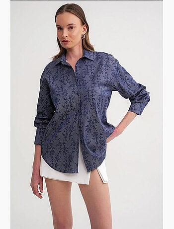Camisa con estampado floral mixray